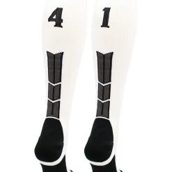 MadSportsStuff Softball Socks White Player ID Custom Number Over The Calf Socks For Softball Baseball Football Boys And Girls 192 MadSportsStuff Softball Socks White Player ID Custom Number Over The Calf Socks For Softball Baseball Football Boys And Girls