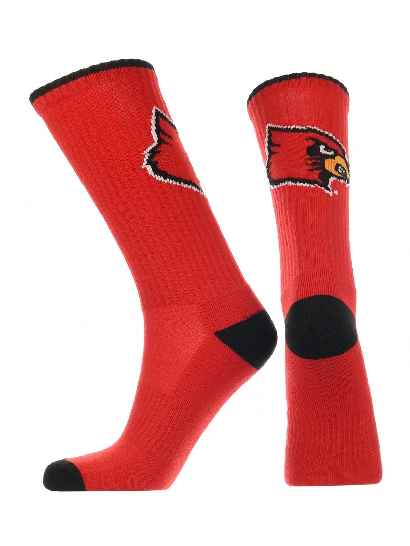 TCK Louisville Cardinals Socks Campus Legend Crew Length All Schools 2 TCK Louisville Cardinals Socks Campus Legend Crew Length All Schools