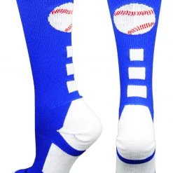 MadSportsStuff Baseball Socks Baseball Logo Athletic Crew Socks (multiple Colors)