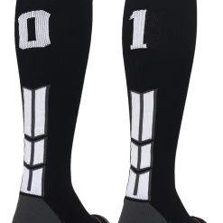 MadSportsStuff Softball Socks Black Player ID Custom Number Over The Calf Socks For Softball Baseball Football Boys And Girls 183 MadSportsStuff Softball Socks Black Player ID Custom Number Over The Calf Socks For Softball Baseball Football Boys And Girls