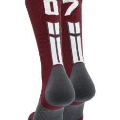 MadSportsStuff Maroon Player ID Custom Number Crew Socks For Basketball Lacrosse Volleyball Boys And Girls Volleyball Socks 175 MadSportsStuff Maroon Player ID Custom Number Crew Socks For Basketball Lacrosse Volleyball Boys And Girls Volleyball Socks