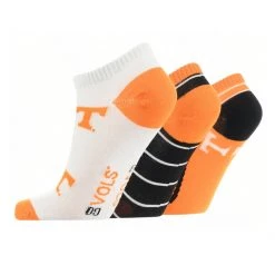 TCK Tennessee Volunteers No Show Socks Full Field 3 Pack All Schools