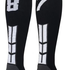 MadSportsStuff Softball Socks Black Player ID Custom Number Over The Calf Socks For Softball Baseball Football Boys And Girls 148 MadSportsStuff Softball Socks Black Player ID Custom Number Over The Calf Socks For Softball Baseball Football Boys And Girls