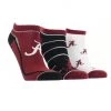 TCK Alabama Crimson Tide No Show Socks Full Field 3 Pack All Schools