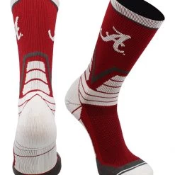 TCK All Schools Alabama Crimson Tide Victory Crew Socks