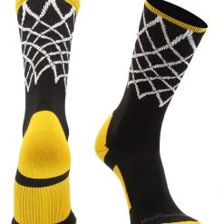 MadSportsStuff Elite Basketball Socks With Net Crew Length - Made In The USA
