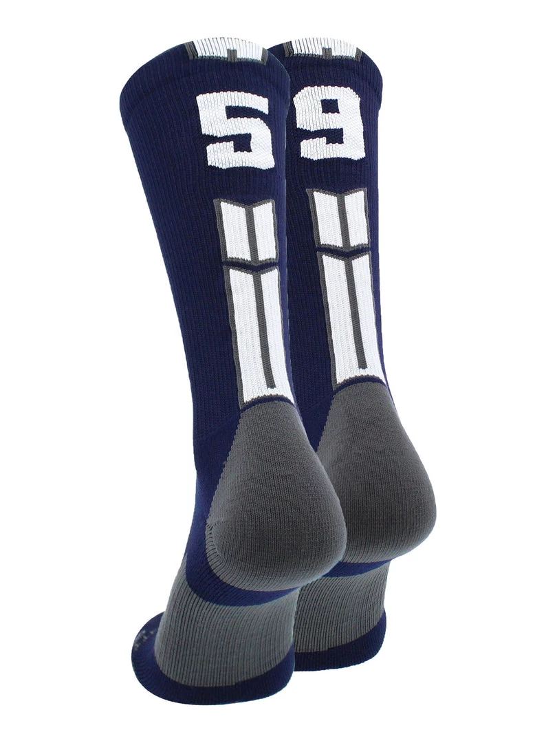 MadSportsStuff Volleyball Socks Navy Player ID Custom Number Crew Socks For Basketball Lacrosse Volleyball Boys And Girls 20 MadSportsStuff Volleyball Socks Navy Player ID Custom Number Crew Socks For Basketball Lacrosse Volleyball Boys And Girls