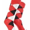 TCK Nebraska Cornhuskers Argyle Dress Socks NCAA Fanwear Crew Length