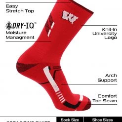 TCK Wisconsin Badgers Socks University Of Wisconsin Badgers Champion Crew Socks All Schools 7 TCK Wisconsin Badgers Socks University Of Wisconsin Badgers Champion Crew Socks All Schools