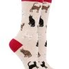 WHD Adopt A Cat Socks For Women - Gift For Cat Lovers Crazy Socks - Crew