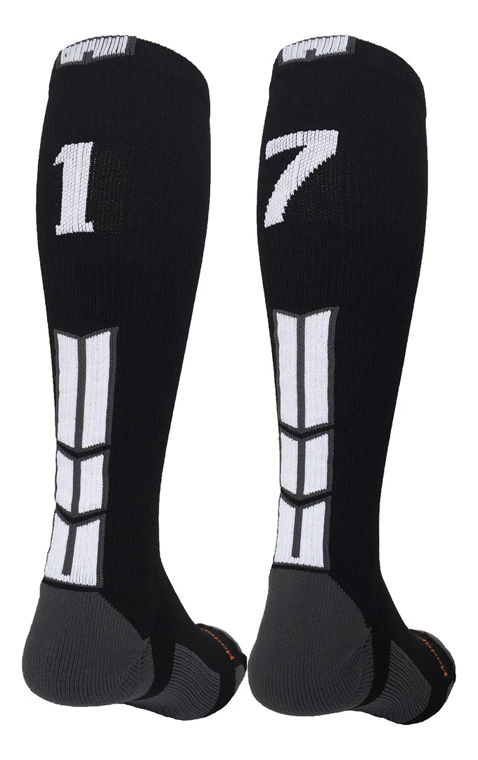 MadSportsStuff Softball Socks Black Player ID Custom Number Over The Calf Socks For Softball Baseball Football Boys And Girls 62 MadSportsStuff Softball Socks Black Player ID Custom Number Over The Calf Socks For Softball Baseball Football Boys And Girls