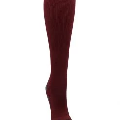 MadSportsStuff Softball Socks Maroon Player ID Custom Number Over The Calf Socks For Softball Baseball Football Boys And Girls