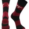 TCK All Schools Virginia Tech Hokies Socks Game Day Striped Crew Socks