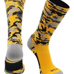 Basketball Socks TCK Sports Elite Woodland Camo Performance Crew Socks