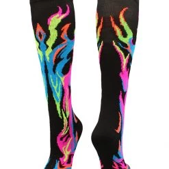Deals MadSportsStuff Store 29 MadSportsStuff Softball Socks With Flames - For Girls Or Boys Women Or Men Baseball Socks