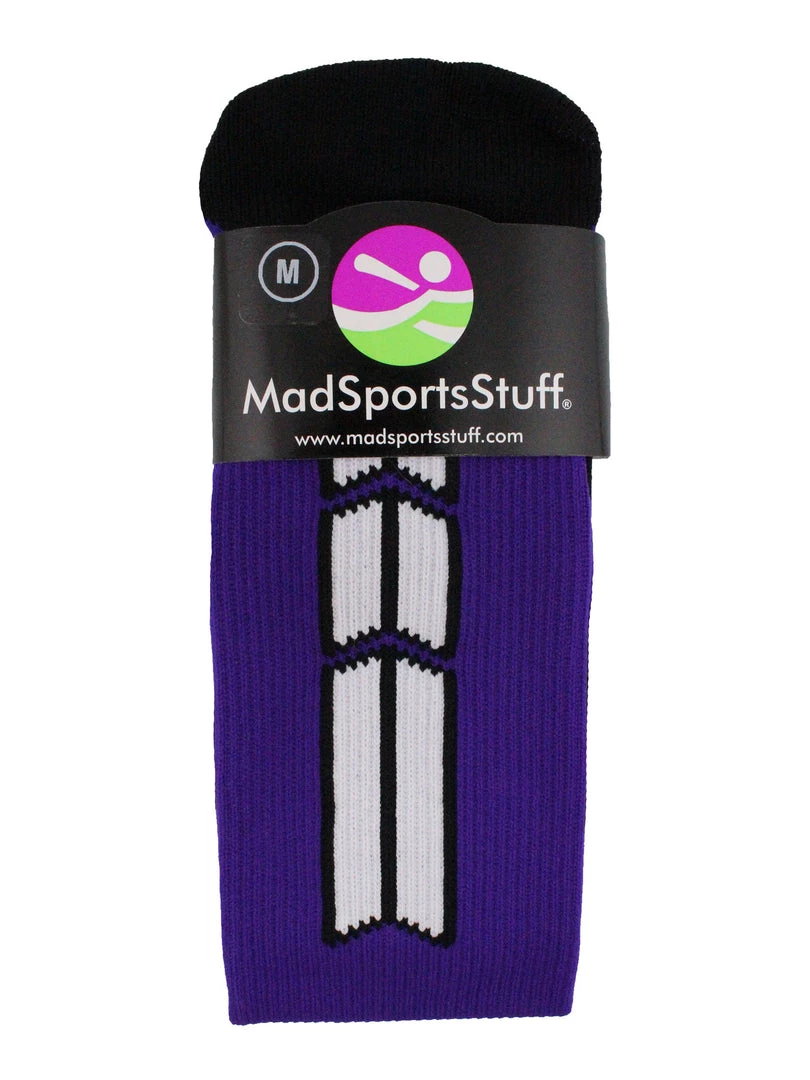 MadSportsStuff Purple Player ID Custom Number Over The Calf Socks For Softball Baseball Football Boys And Girls 3 MadSportsStuff Purple Player ID Custom Number Over The Calf Socks For Softball Baseball Football Boys And Girls