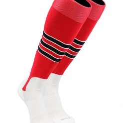 TCK Baseball Stirrup Socks With Stripes Pattern D Baseball Socks
