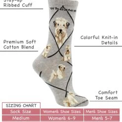 WHD Crazy Socks - Crew Wheaten Terrier Socks For Women Gift For Dog Lovers 6 WHD Crazy Socks - Crew Wheaten Terrier Socks For Women Gift For Dog Lovers