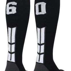 MadSportsStuff Softball Socks Black Player ID Custom Number Over The Calf Socks For Softball Baseball Football Boys And Girls 125 MadSportsStuff Softball Socks Black Player ID Custom Number Over The Calf Socks For Softball Baseball Football Boys And Girls