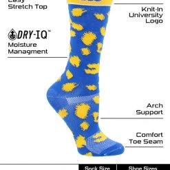 TCK UCLA Bruins Socks Womens Savage Crew Socks All Schools