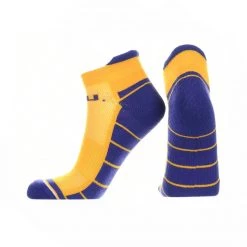 TCK All Schools LSU Tigers Low Cut Ankle Socks With Tab